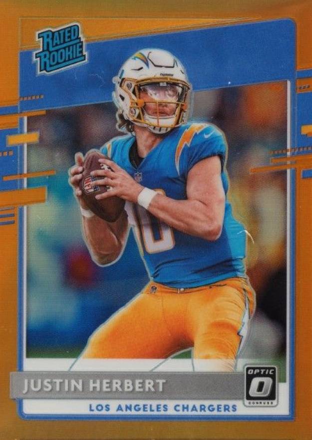 2020 Panini Donruss Optic Justin Herbert #153 Football Card