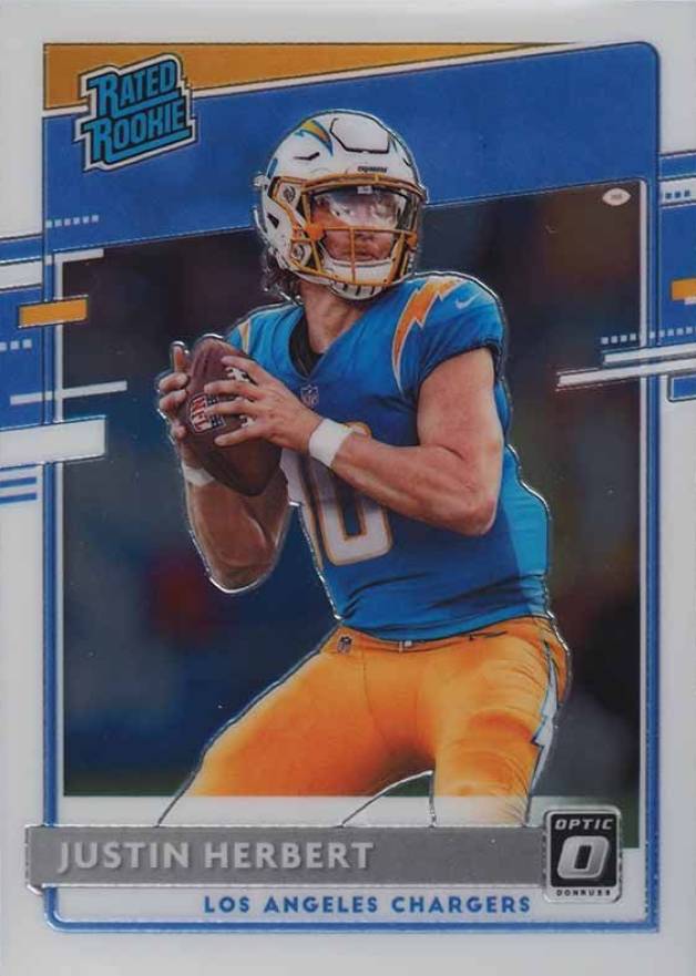 2020 Panini Donruss Optic Justin Herbert #153 Football Card