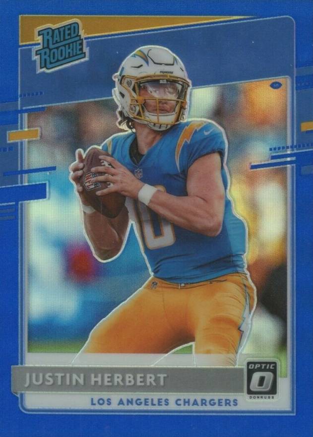 2020 Panini Donruss Optic Justin Herbert #153 Football Card