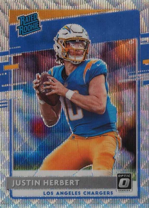 2020 Panini Donruss Optic Justin Herbert #153 Football Card