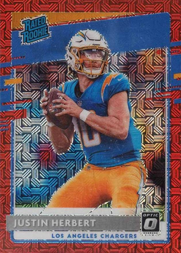 2020 Panini Donruss Optic Justin Herbert #153 Football Card