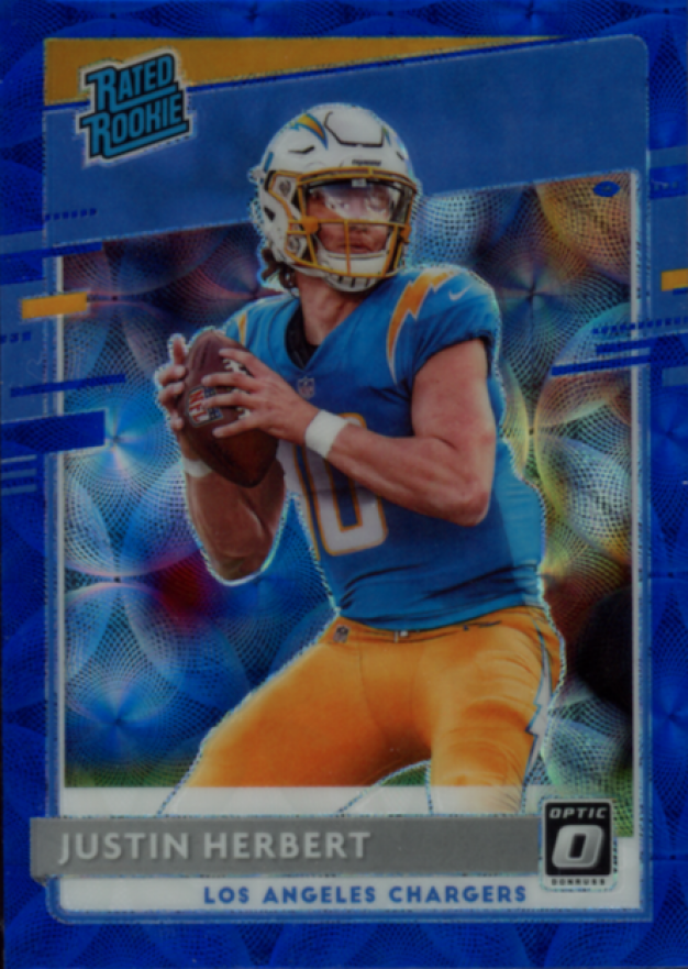 2020 Panini Donruss Optic Justin Herbert #153 Football Card