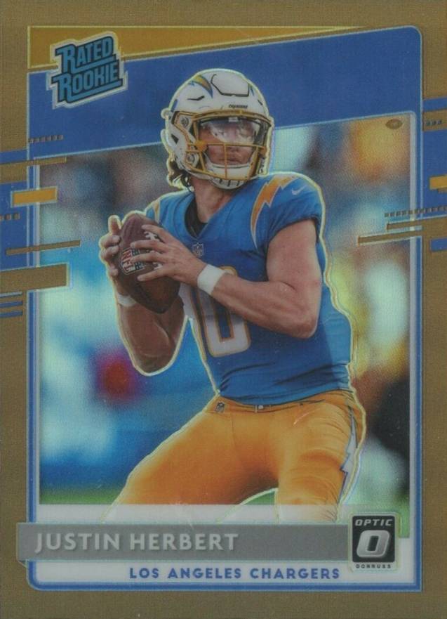 2020 Panini Donruss Optic Justin Herbert #153 Football Card