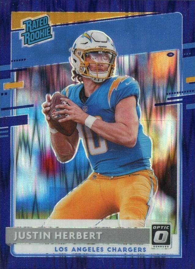 2020 Panini Donruss Optic Justin Herbert #153 Football Card