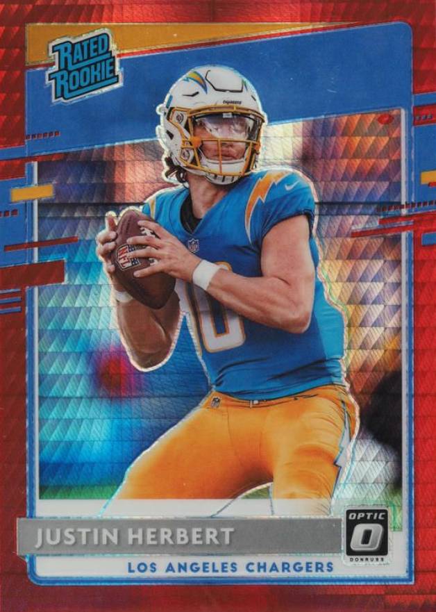 2020 Panini Donruss Optic Justin Herbert #153 Football Card