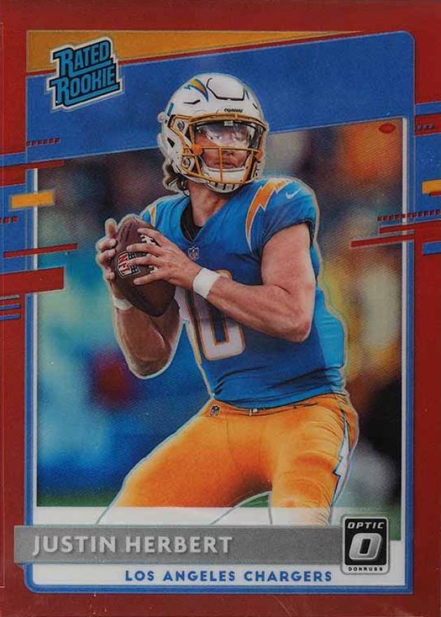 2020 Panini Donruss Optic Justin Herbert #153 Football Card