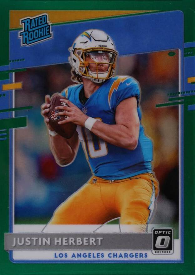 2020 Panini Donruss Optic Justin Herbert #153 Football Card