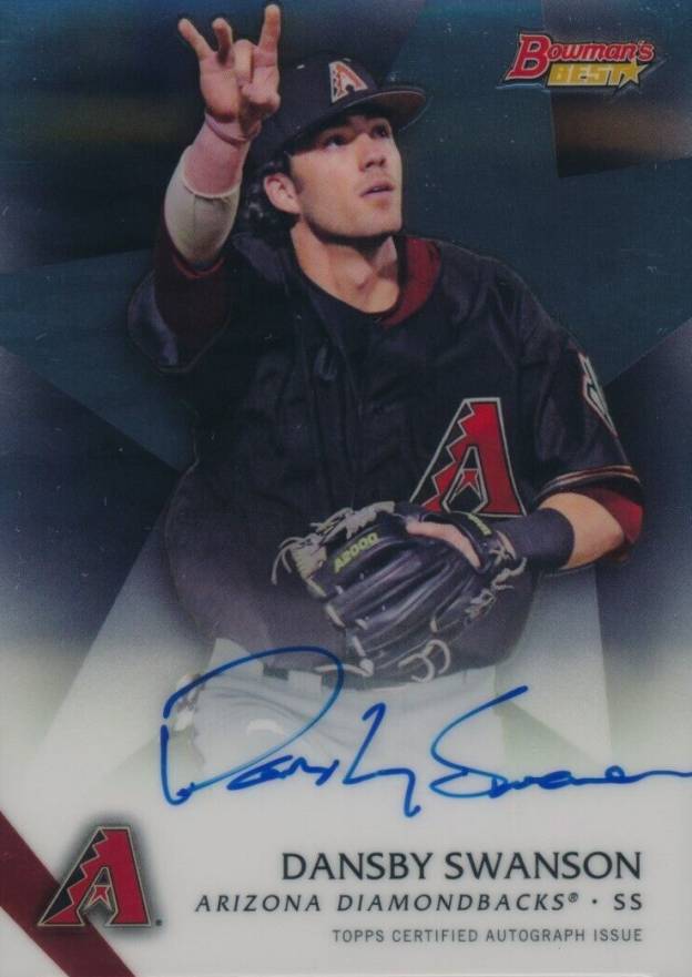 2015 Bowman's Best Best of 2015 Autographs Dansby Swanson #DS Baseball Card