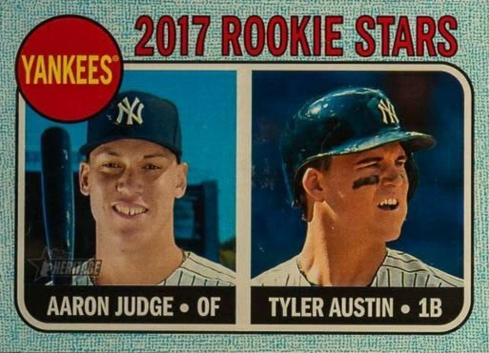 2017 Topps Heritage  Aaron Judge/Tyler Austin #214 Baseball Card