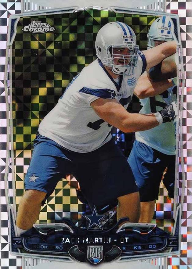 2014 Topps Chrome Zack Martin #207 Football Card