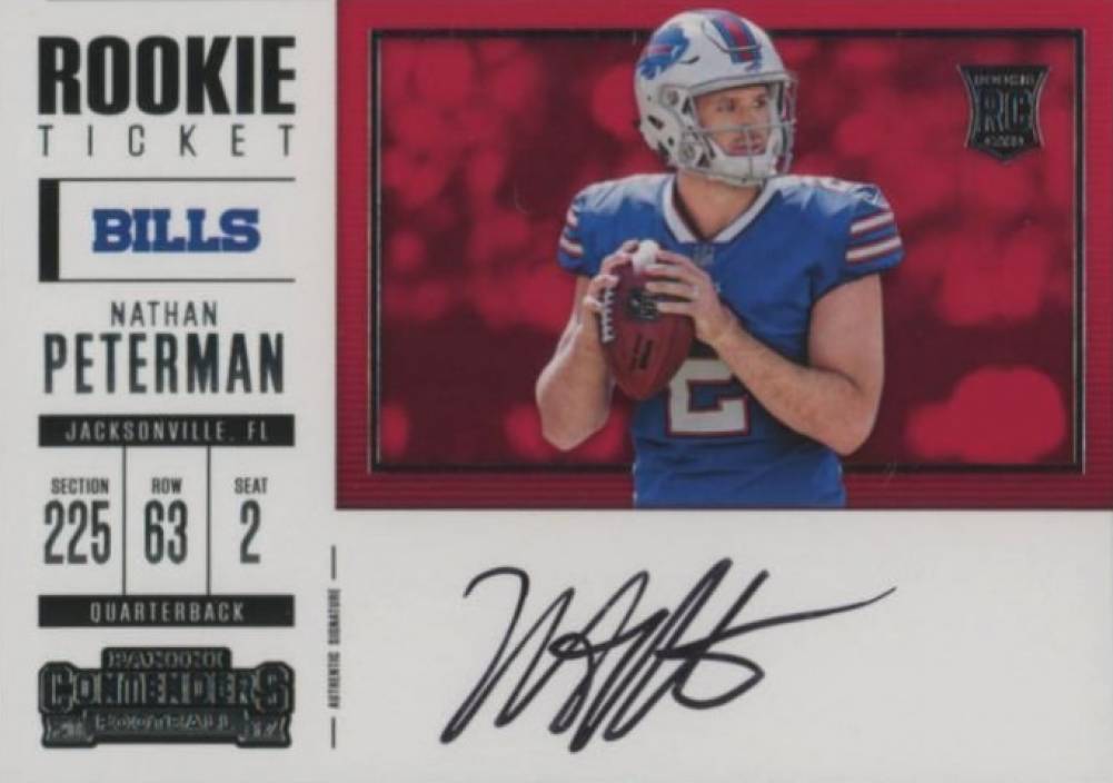 2017 Panini Contenders Nathan Peterman #348 Football Card