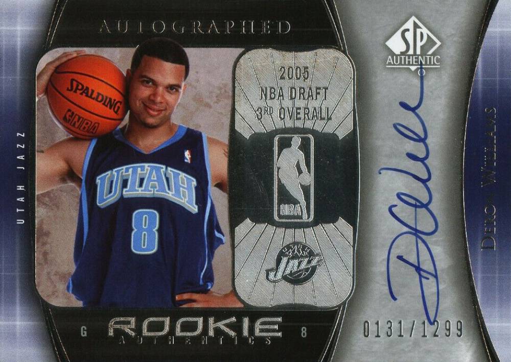 2005 SP Authentic Deron Williams #93 Basketball Card