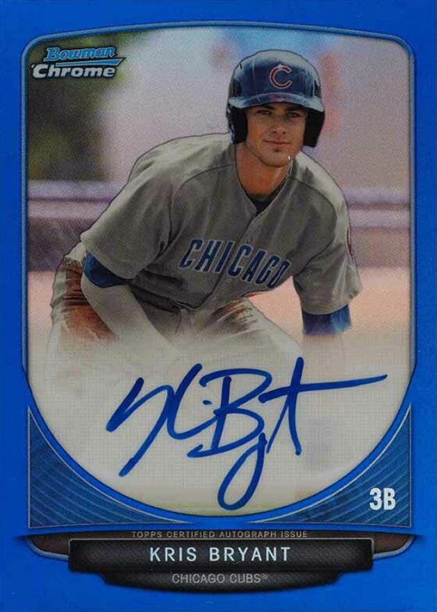 2014 Bowman Inception 2013 Bowman Chrome Draft Prospect Autograph Kris Bryant #KB Baseball Card