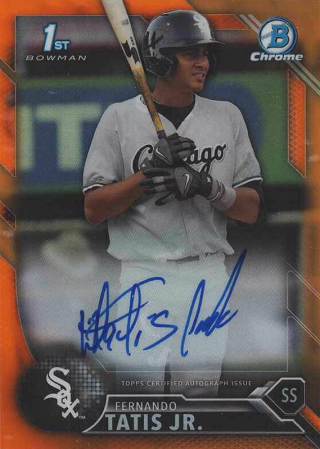 2016 Bowman Chrome Prospects Autographs Fernando Tatis Jr. #FT Baseball Card