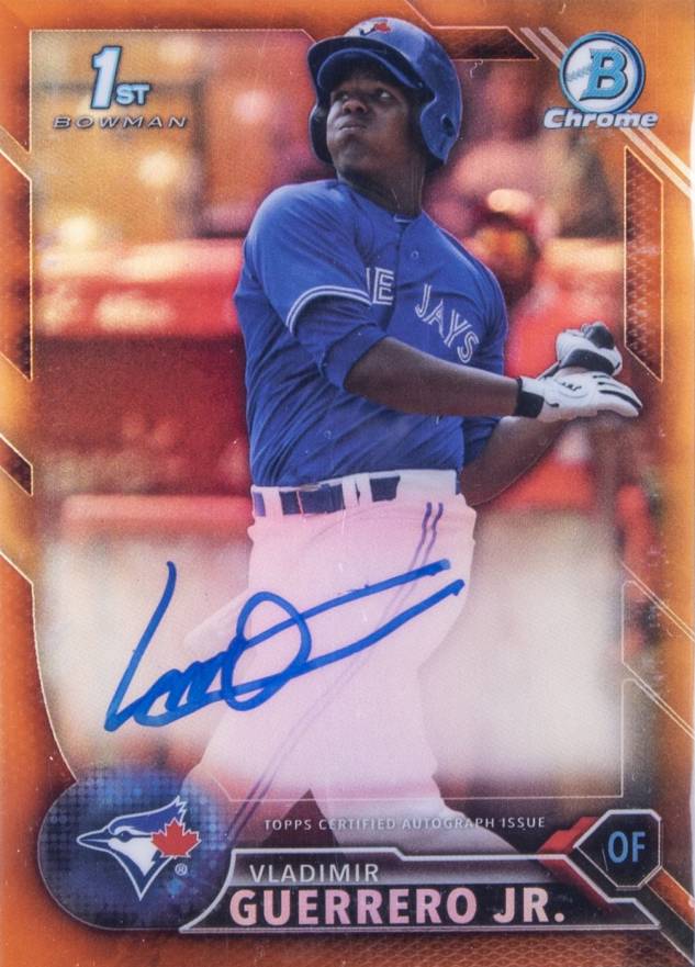 2016 Bowman Chrome Prospects Autographs Vladimir Guerrero Jr. #VG Baseball Card