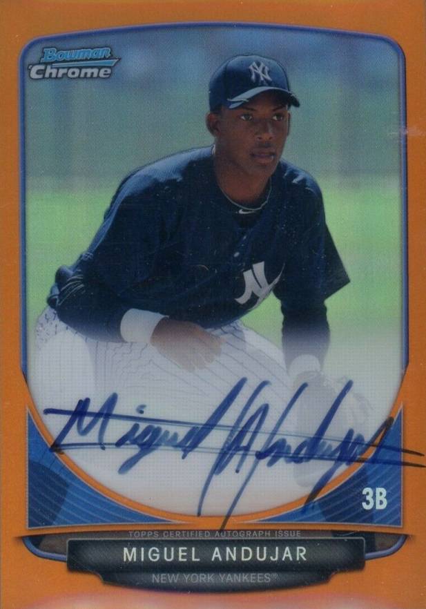 2013 Bowman Chrome Prospect Autograph Miguel Andujar #BCAMAJ Baseball Card