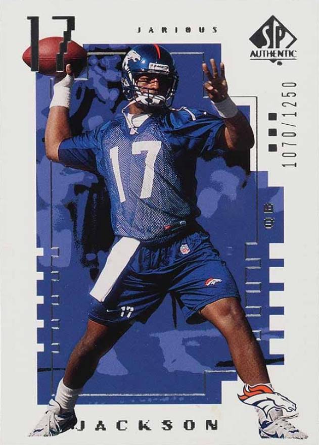 2000 SP Authentic  Jarious Jackson #102 Football Card