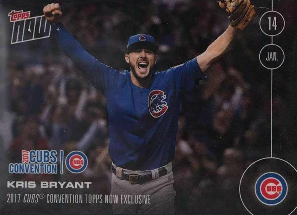 2016 Topps Now 2017 Cubs Convention Exclusive Kris Bryant # Baseball Card