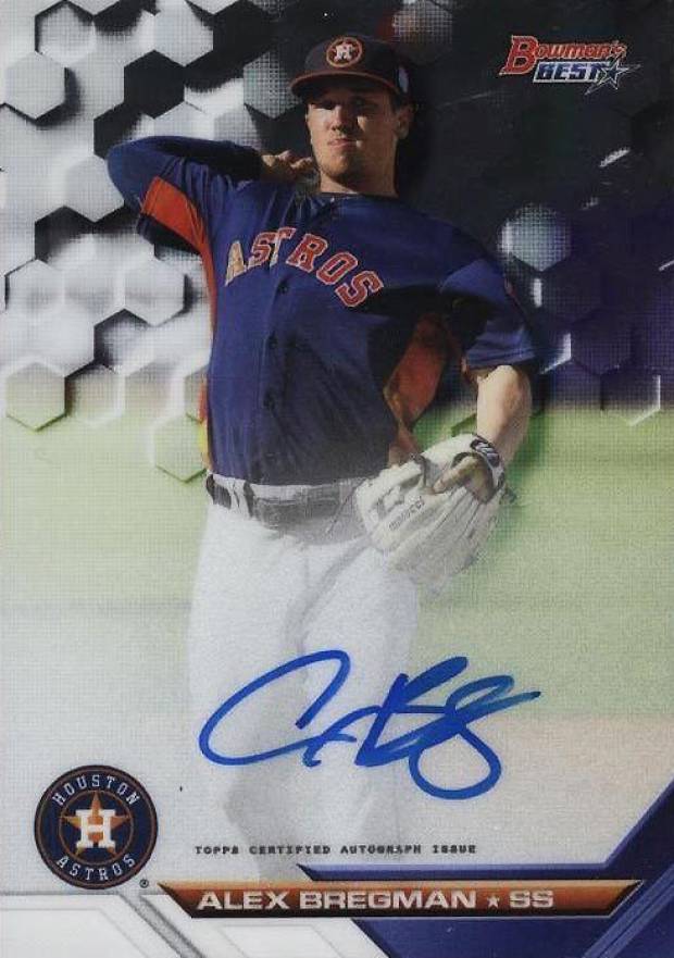 2016 Bowman's Best Best of 2016 Autograph Alex Bregman #B16AB Baseball Card