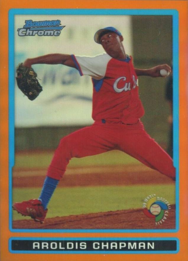 2009 Bowman Chrome WBC Prospects Aroldis Chapman #BCW12 Baseball Card