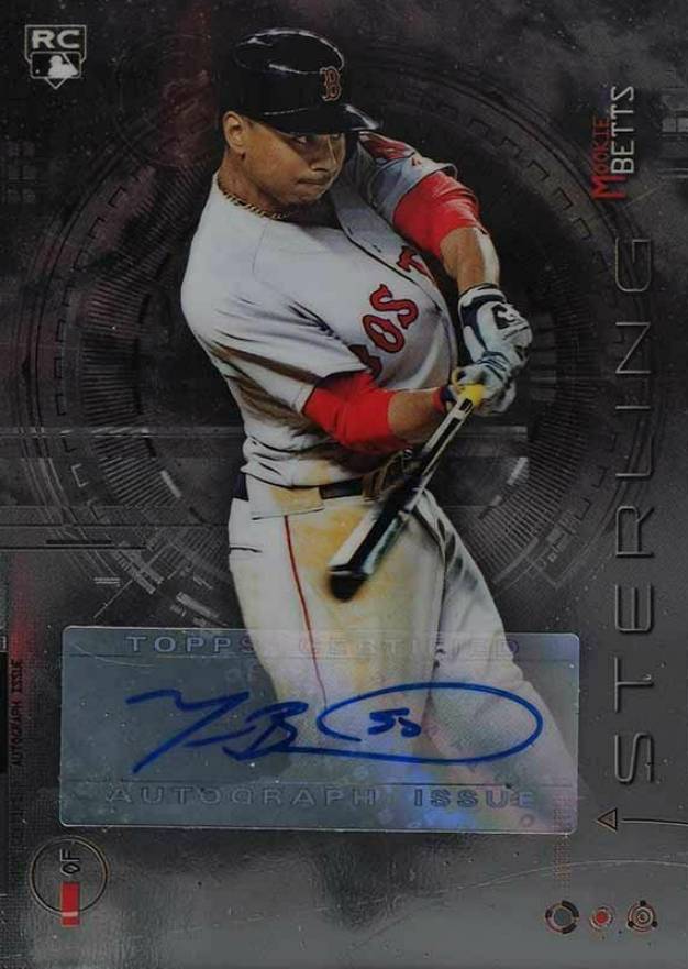 2014 Bowman Sterling Rookie Autographs Mookie Betts #MB Baseball Card